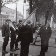 wyjscie do cywila. pozegnanie ze sztandarem